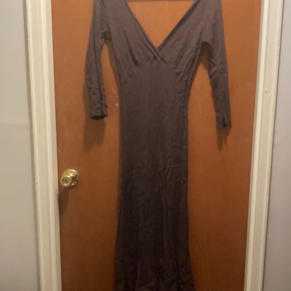 Brown mid dress